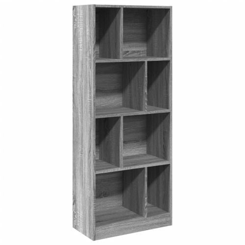 Bibliothèque sonoma gris 57x28,5x141 cm bois d'ingénierie - Photo n°2; ?>