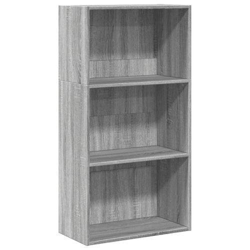 Bibliothèque sonoma gris 60x30x114 cm bois d'ingénierie - Photo n°2; ?>