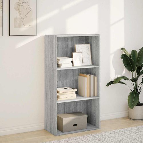 Bibliothèque sonoma gris 60x30x114 cm bois d'ingénierie - Photo n°3; ?>