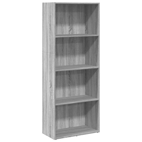 Bibliothèque sonoma gris 60x30x152 cm bois d'ingénierie - Photo n°2; ?>