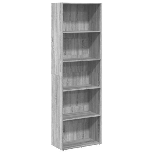 Bibliothèque sonoma gris 60x30x189 cm bois d'ingénierie - Photo n°2; ?>