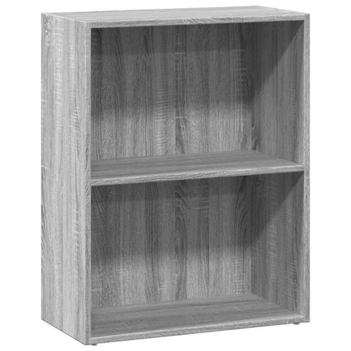 Bibliothèque sonoma gris 60x30x77 cm bois d'ingénierie - Photo n°2; ?>