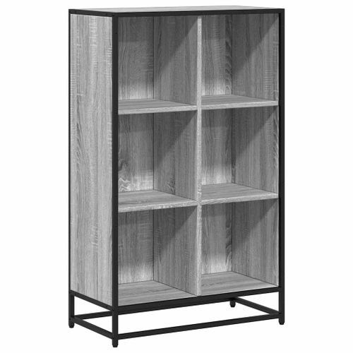 Bibliothèque sonoma gris 65,5x33x107,5 cm bois d'ingénierie - Photo n°2; ?>