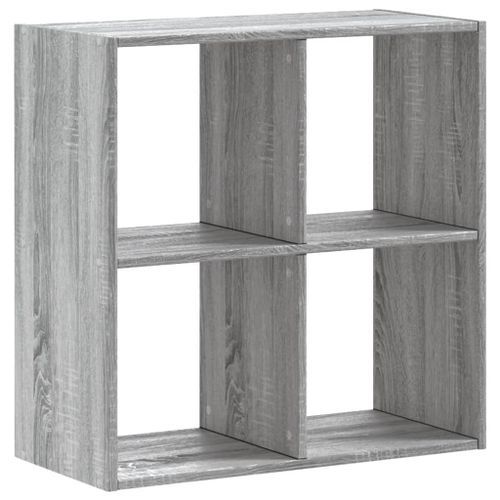 Bibliothèque sonoma gris 68,5x32x68,5 cm bois d'ingénierie - Photo n°2; ?>