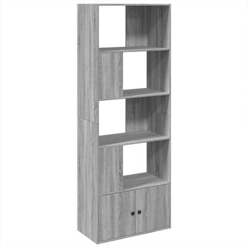 Bibliothèque sonoma gris 70x36x189 cm bois d'ingénierie - Photo n°2; ?>