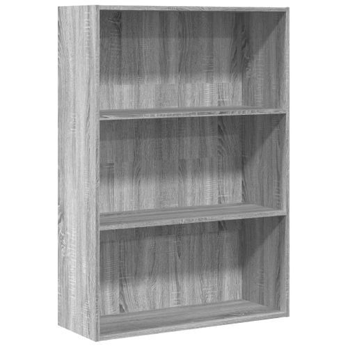 Bibliothèque sonoma gris 80x30x114 cm bois d'ingénierie - Photo n°2; ?>