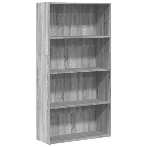 Bibliothèque sonoma gris 80x30x152 cm bois d'ingénierie - Photo n°2; ?>