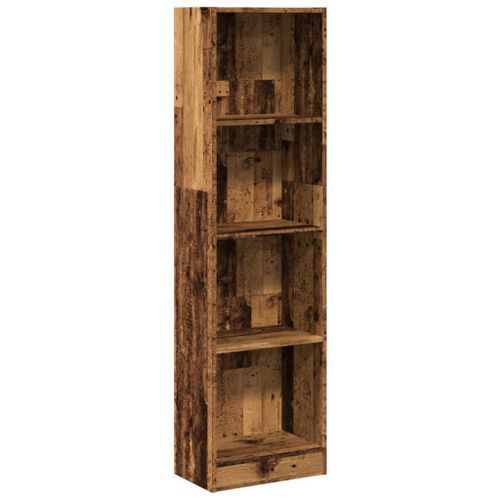 Bibliothèque vieux bois 40x24x143 cm bois d'ingénierie - Photo n°2; ?>