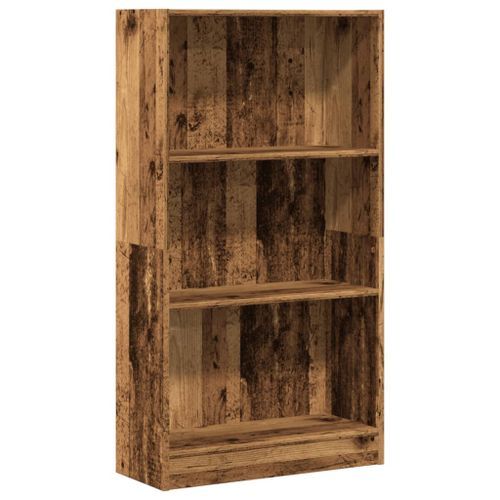 Bibliothèque vieux bois 60x24x109 cm bois d'ingénierie - Photo n°2; ?>