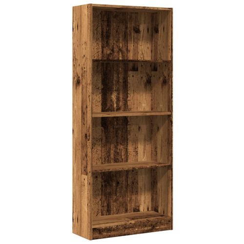 Bibliothèque vieux bois 60x24x143 cm bois d'ingénierie - Photo n°2; ?>