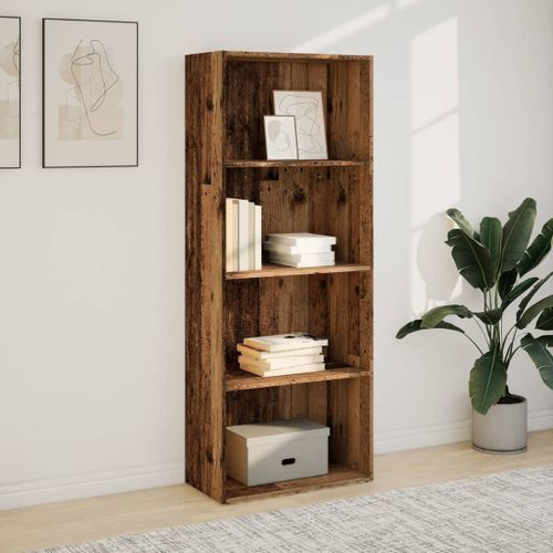 Bibliothèque vieux bois 60x30x152 cm bois d'ingénierie - Photo n°3; ?>