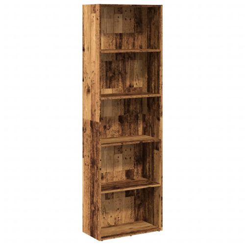 Bibliothèque vieux bois 60x30x189 cm bois d'ingénierie - Photo n°2; ?>