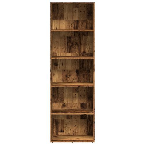 Bibliothèque vieux bois 60x30x189 cm bois d'ingénierie - Photo n°3; ?>