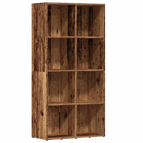 Bibliothèque vieux bois 66x30x130 cm bois d'ingénierie - Photo n°2; ?>