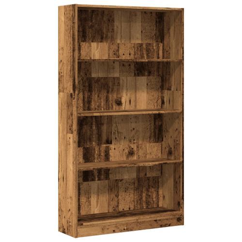 Bibliothèque vieux bois 80x24x143 cm bois d'ingénierie - Photo n°2; ?>