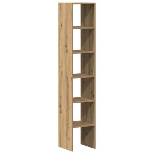 Bibliothèques 2 pcs empilable chêne artisanal bois d'ingénierie - Photo n°2; ?>