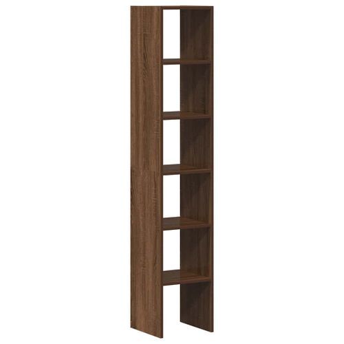 Bibliothèques 2 pcs empilable chêne marron bois d'ingénierie - Photo n°2; ?>