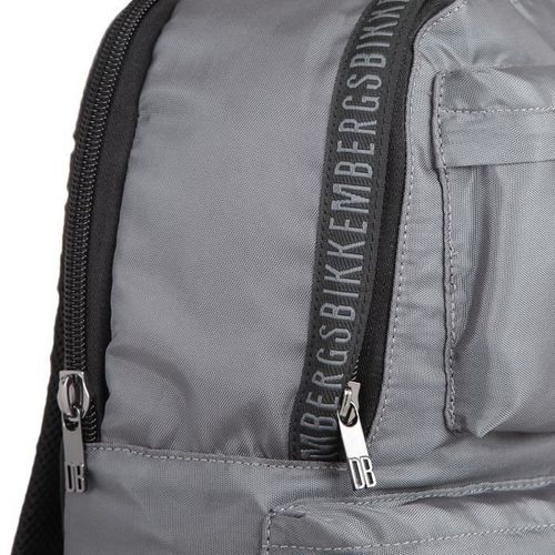 BIKKEMBERGS Sac a Dos DB-TAPE D0603 Gris Homme - Photo n°3; ?>