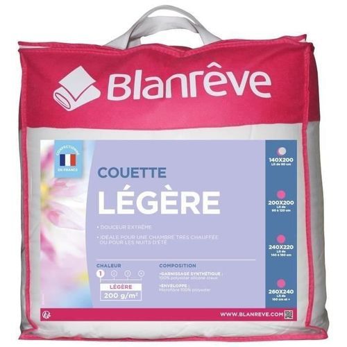 Couette légère en microfibre 200 g/m² Blanrêve - Nuits douces et aériennes - Photo n°2; ?>