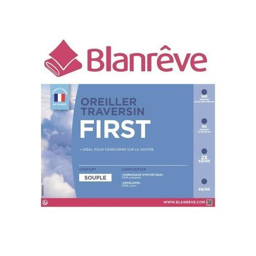 BLANREVE Lot de 2 oreillers FIRST 60x60cm - Photo n°3; ?>