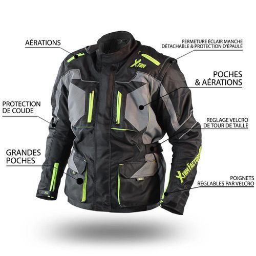 Blouson de protection enfant pour moto et quad Xtrm 81 - Photo n°3; ?>