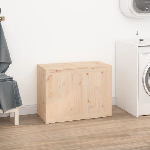 Boîte à linge 88,5x44x66 cm Bois massif de pin - Photo n°3; ?>