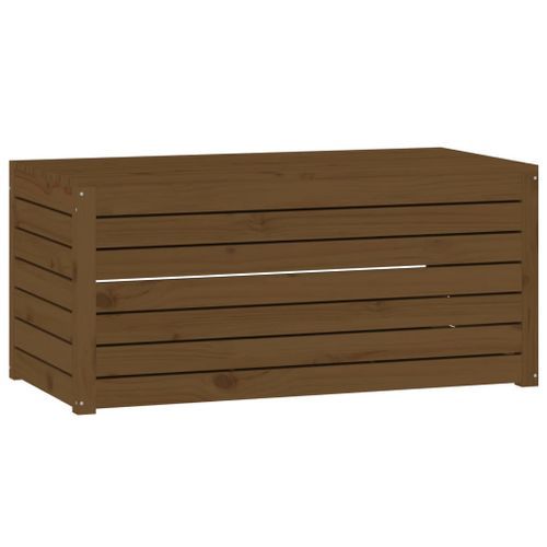 Boîte de jardin marron miel 101x50,5x46,5 cm bois massif de pin - Photo n°2; ?>