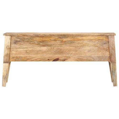 Boîte de rangement 99x35x48 cm Bois de manguier solide - Photo n°3; ?>