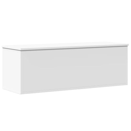 Boîte de rangement blanc 102x35x35 cm bois d'ingénierie - Photo n°2; ?>