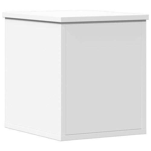 Boîte de rangement blanc 30x35x35 cm bois d'ingénierie - Photo n°2; ?>