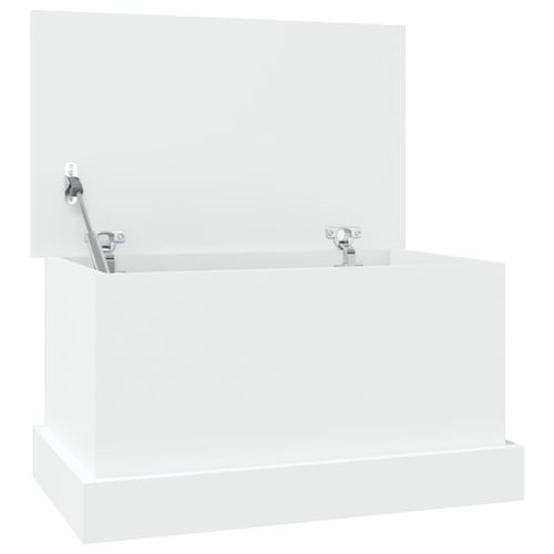Boîte de rangement blanc 50x30x28 cm bois d'ingénierie - Photo n°2; ?>