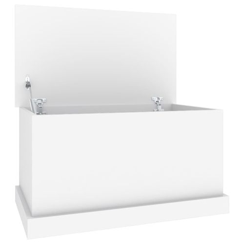 Boîte de rangement blanc 70x40x38 cm bois d'ingénierie - Photo n°2; ?>