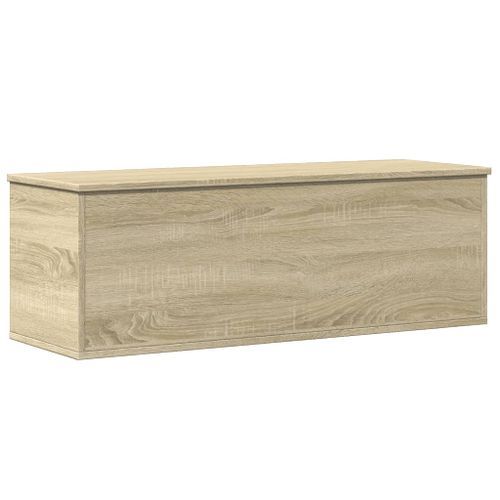 Boîte de rangement chêne sonoma 102x35x35 cm bois d'ingénierie - Photo n°2; ?>