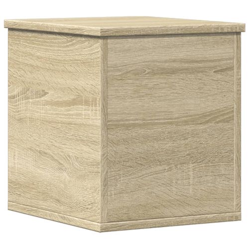 Boîte de rangement chêne sonoma 30x35x35 cm bois d'ingénierie - Photo n°2; ?>