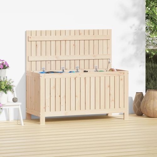 Boîte de rangement de jardin 115x49x60 cm Bois massif de pin - Photo n°2; ?>