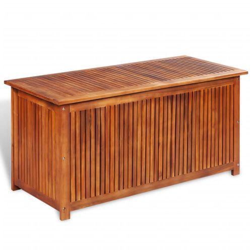 Boîte de rangement de jardin 117x50x58 cm Bois d'acacia solide - Photo n°2; ?>