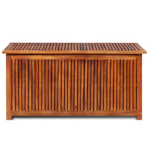 Boîte de rangement de jardin 117x50x58 cm Bois d'acacia solide - Photo n°3; ?>