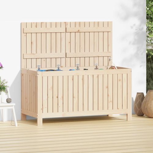 Boîte de rangement de jardin 121x55x64 cm Bois massif de pin - Photo n°2; ?>