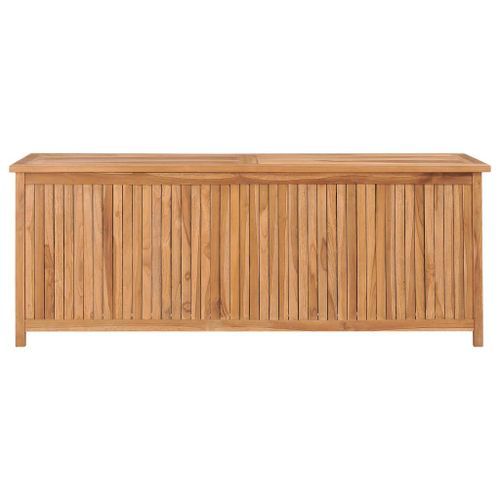 Boîte de rangement de jardin 150x50x58 cm Bois de teck solide - Photo n°2; ?>