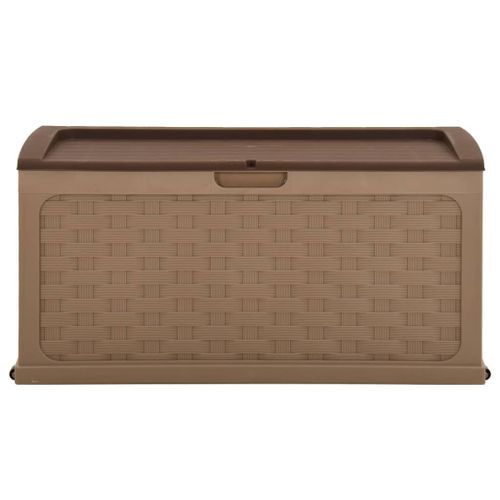 Boîte de rangement de jardin 335 L Moka-Chocolat PP - Photo n°2; ?>
