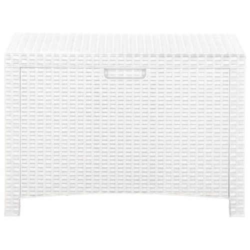 Boîte De Rangement De Jardin 60x54x41 Cm Rotin PP Blanc 10 Boîte de rangement de jardin 60x54x41 cm Rotin PP Blanc - Photo n°2; ?>
