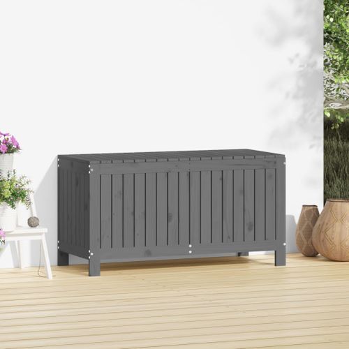 Boîte de rangement de jardin Gris 115x49x60 cm Bois de pin - Photo n°3; ?>