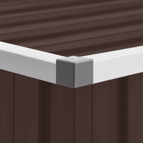 Boîte de rangement de jardin Marron 109x67x65 cm - Photo n°2; ?>