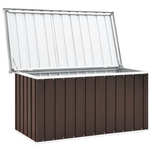 Boîte de rangement de jardin Marron 129x67x65 cm - Photo n°3; ?>