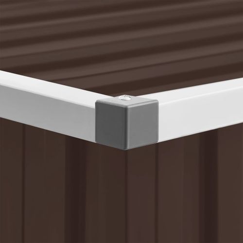 Boîte de rangement de jardin Marron 149x99x93 cm - Photo n°2; ?>