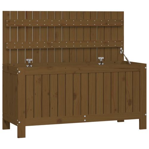 Boîte de rangement de jardin Marron miel 108x42,5x54cm Bois pin - Photo n°2; ?>