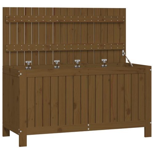 Boîte de rangement de jardin Marron miel 115x49x60 cm Bois pin - Photo n°2; ?>