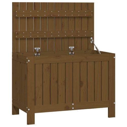 Boîte de rangement de jardin Marron miel 76x42,5x54 cm Bois pin - Photo n°2; ?>