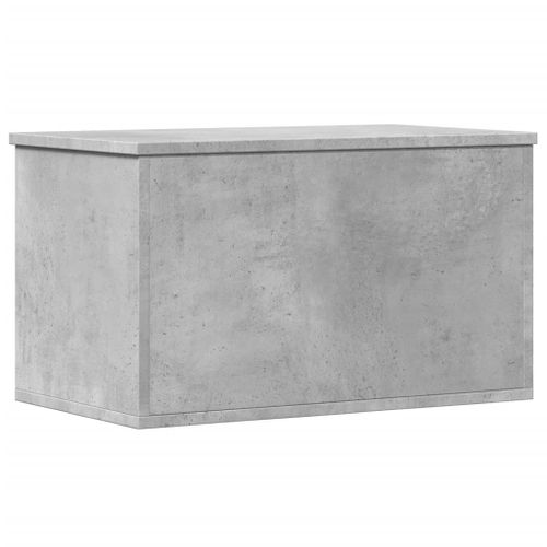 Boîte de rangement gris béton 60x35x35 cm bois d'ingénierie - Photo n°2; ?>