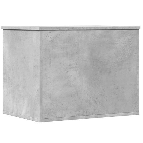 Boîte de rangement gris béton 60x42x46 cm bois d'ingénierie - Photo n°2; ?>